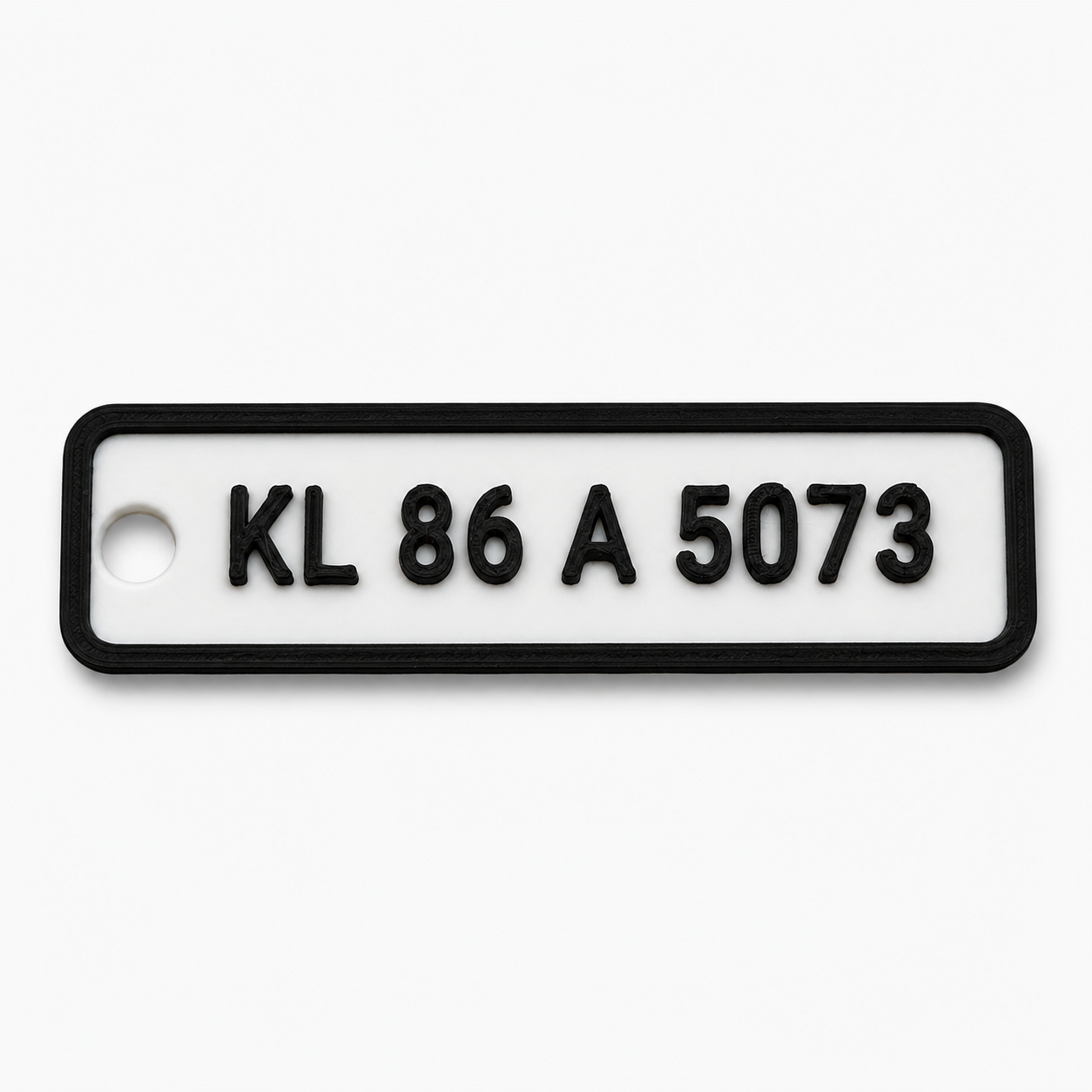 Custom Number Plate Keychain