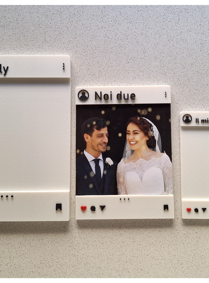 Instagram Picture Frame - Custom 3D Printed PVC Photo Display